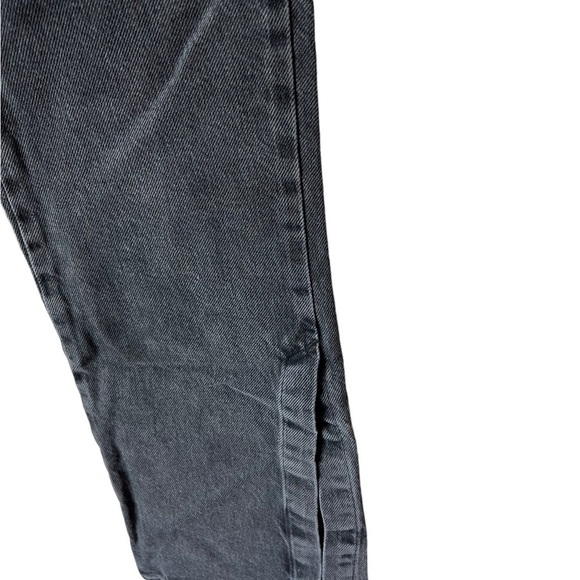 16. NWT Topshop Black Button Fly Jeans with Spilts on Sides - Picture 2 of 8